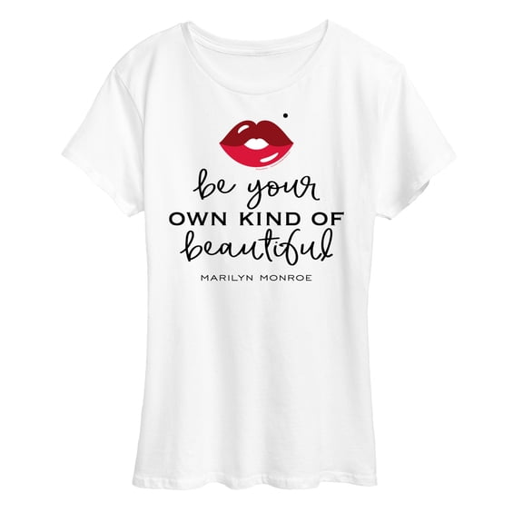 Marilyn Monroe - Be Your Own Kind of Beautiful - Women's Short Sleeve Graphic T-Shirt