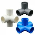 thumbnail image 2 of Inside Diameter 20mm-40mm 3-way/4-way/5-way Three-Dimensional PVC Connectors Water Supply Pipe Fittings Equal Plastic Tee Tubes, 2 of 7