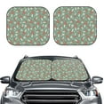 thumbnail image 2 of Fotbe Retro Hippie Groovy Mushroom 2-Piece Car Windshield Sun Shade | Sun Blocker for Car Windshield | Foldable Automotive Interior Accessories for Sun Protection-Small, 2 of 7
