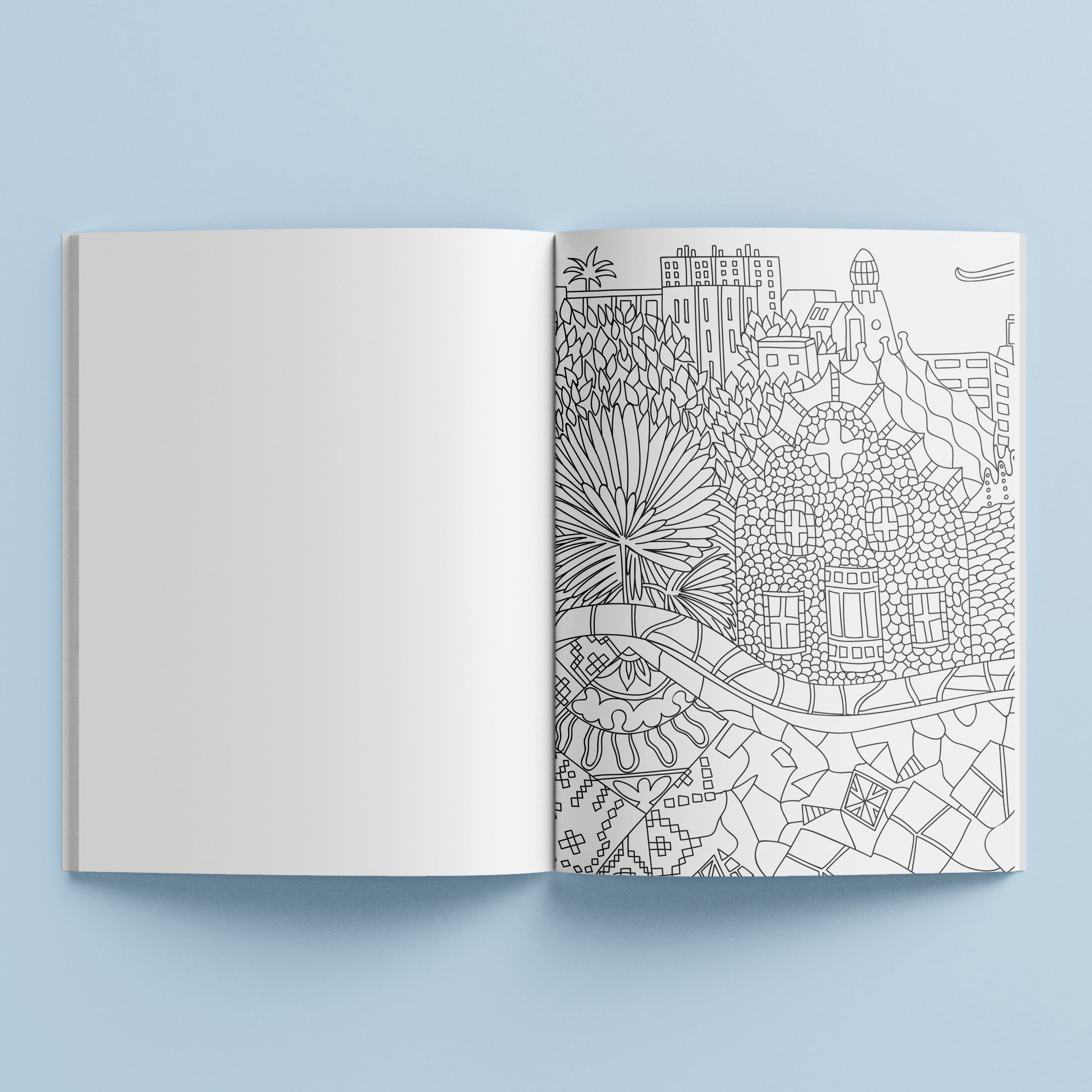 Hinkler Art Maker Iconic Cities Coloring Book, Ages 12 and up, 72 Pages