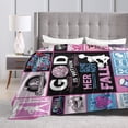 thumbnail image 5 of Yibo Cute Inspirational Bee Blanket Flannel Soft and Comfortable Anti-static Bed Sofa Blanket, 5 of 7