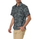 thumbnail image 4 of CAMISAS DE HOMBRE CORTAS DE INSPIRACIÓN CHIC, CON ESTAMPADO FLORAL, BOTONES EN LA PARTE FRONTAL, PLAYERA DE PLAYA HAWAIANA, TAMAÑO 38, NEGRO Y BLANCO, 4 of 6