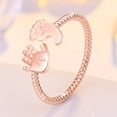 thumbnail image 3 of WIFKLSIIPG Dedicated to Mother You Will Make An Exquisite Mother and Kids and Foot Ring Small Foot Plain Ring Versatile Diamond Encrusted Kids Hand Foot and Footprint Accessor, 3 of 6