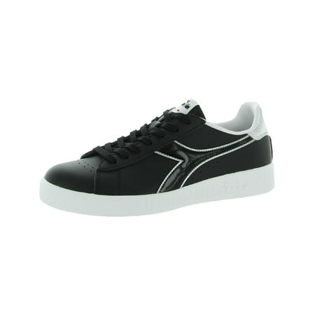 Diadora Womens Game P Faux Leather Casual and Fashion Sneakers Black 25.5