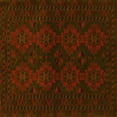 thumbnail image 1 of Ahgly Company Machine Washable Indoor Square Persian Yellow Traditional Area Rugs, 7' Square, 1 of 4