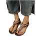 thumbnail image 4 of Amzcrzy Zapatos de mujer,Zapatos de mujer,Zapatillas de mujer, Sandalias bohemias para mujer, zapatos casuales de verano con punta redonda, sandalias planas de playa Sandalias Mujer Zapatillas De Cas, 4 of 8