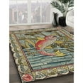 thumbnail image 3 of Ahgly Company Machine Washable Indoor Square Transitional Milk Chocolate Brown Area Rugs, 5' Square, 3 of 7