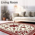 thumbnail image 2 of ODIKA 4x6 Machine Washable Non-Slip Area Rug, Elegant Floral Medallion Vintage Cabana Ultra Soft Rug, None, 661556, 2 of 7
