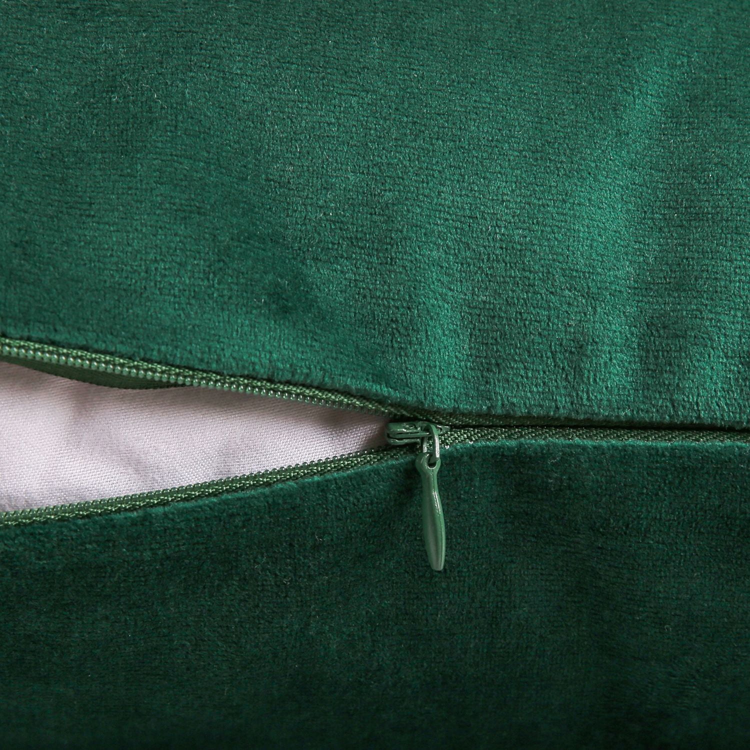 Phantoscope Silky Velvet Decorative Throw Pillow, 20 x 20 in, Dark Green, 1 Pack