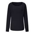 thumbnail image 4 of Aoochasliy Womens Sweaters Pullover Cardigan Long Sleeve Round-Neck, 4 of 6