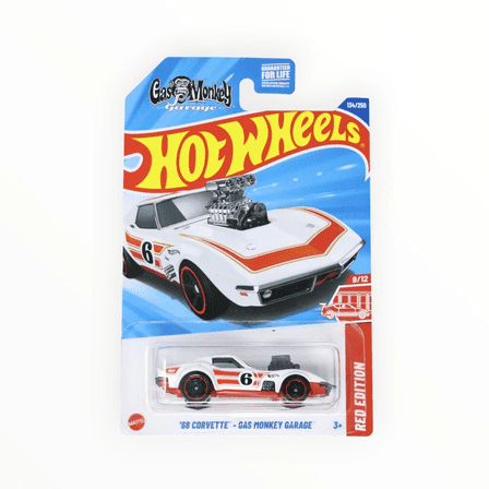 Hot Wheels '68 Corvette Gas Monkey Garage 134/250 Red Edition 9/12