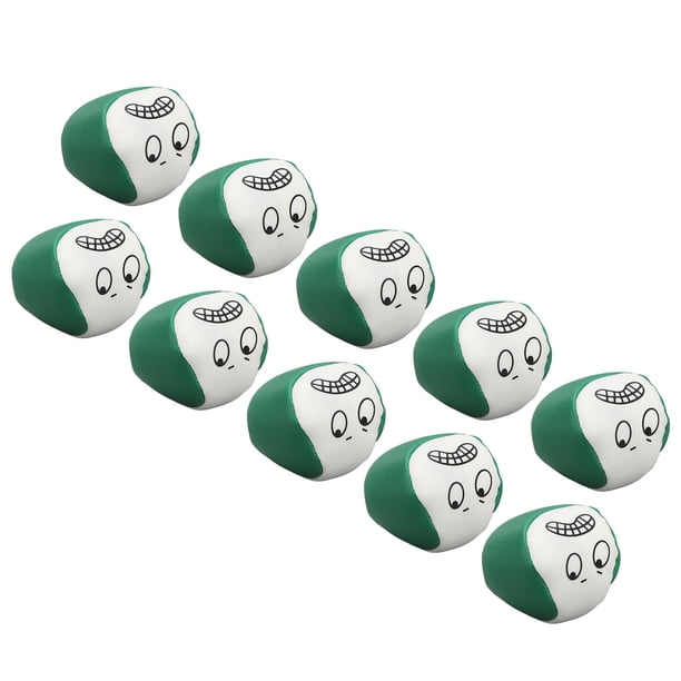 Pufs Redondos De 10 Piezas De Espuma De Ceramsita, Bolsas De Cuero PU Para Lanzar Cornhole Para Juegos De Playa Para Niños