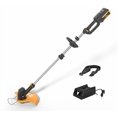 thumbnail image 6 of 40V Cordless Weed Whacker, 2Ah Battery Powered Weed Eater, 3-Positions Adjustable Cutting Width Grass Trimmer, Telescopic Aluminum Shaft String Trimmer, Battery & Charger Included, 6 of 7