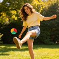 thumbnail image 4 of YWIYIUD 3PCS 2.76inch Portable and Durable Interactive Toys for Party Sports Activities Coordination Training and Stress Reliefing Reusable Colorful KnittedBalls for Teens and Beginners, 4 of 6