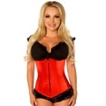 thumbnail image 3 of Underbust Corset W/zip Up Front Red 4x, 3 of 4