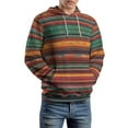 thumbnail image 2 of Mexican BOHO Strips Regular Fit Hoodie, Sporty Pullover Hooded Sweatshirt for Men Women S, 2 of 6