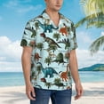 thumbnail image 6 of Dinosaurs Men'S 3d Print Casual Button Down Shirts, Novelty Hawaiian Short Sleeves 2xl, 6 of 8