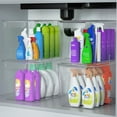 thumbnail image 3 of Stackable Clear Storage Bins with Lids, Large Plastic Storage Bins w Handle, Acrylic Pantry Organization and Storage for Kitchen, Fridge, Cabinet, Refrigerator, Bathroom Organizer, 3 of 9