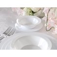 thumbnail image 5 of " OCCASIONS " 640 Piece set (80 Guests)-Heavyweight Wedding Party Disposable Plastic Plate Set -80 x 10.5'' + 80 x 7.5'' +Silverware +Cups +linen like paper Napkins (Plain white), 5 of 9