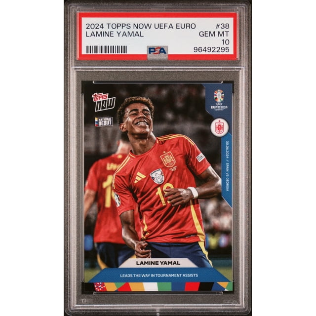 El coleccionable Lamine Yamal 2024 encabeza ahora la UEFA Euro #38 PSA 10