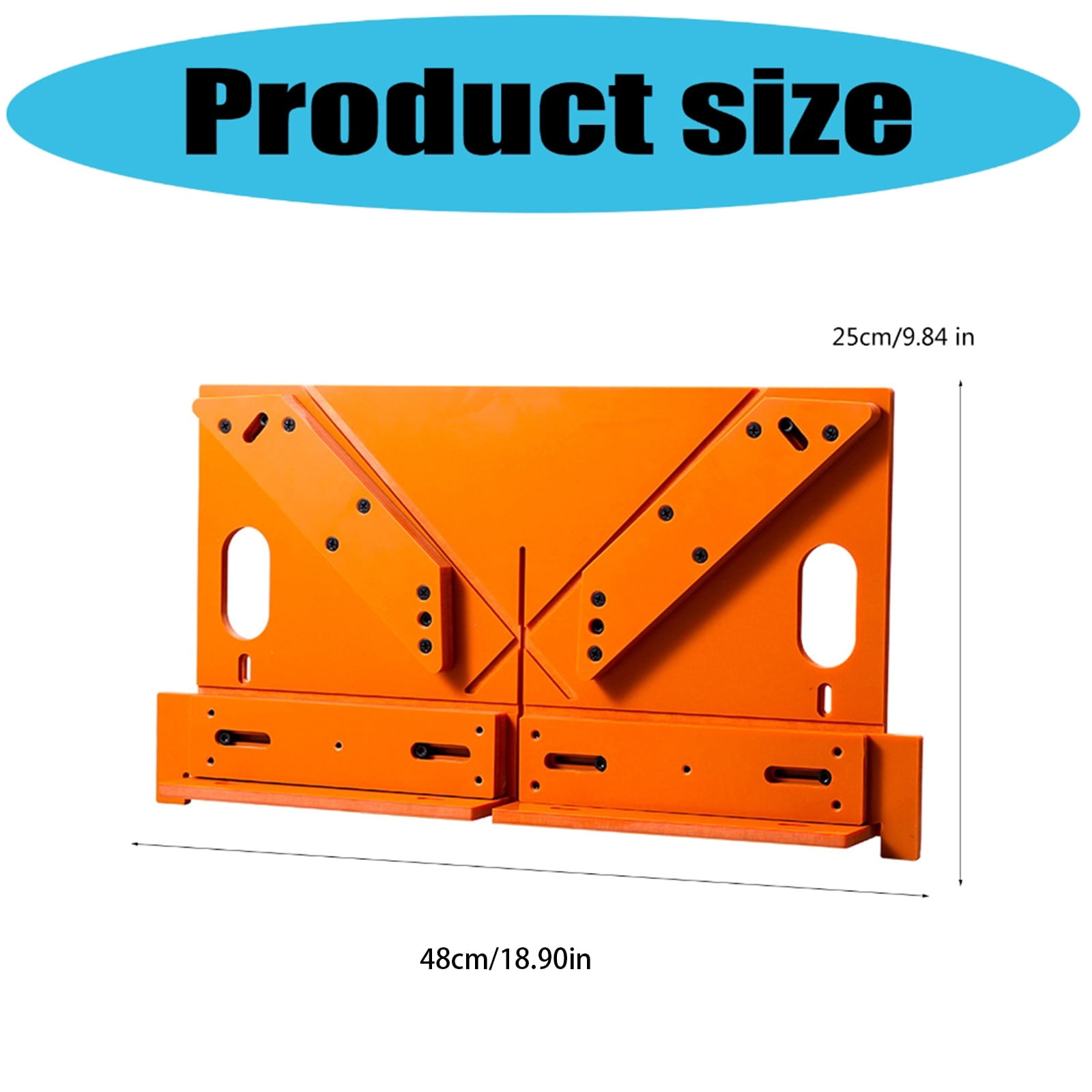 Heavy Duty 45/90 Degree Sawing Jig Compatible for Aluminum Trim & Molding Renovation Stability