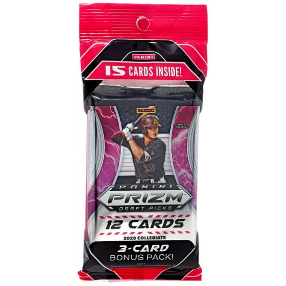 MLB Panini 2020 Prizm Draft Picks Baseball Trading Card CELLO Pack (15 Cards)