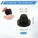 thumbnail image 2 of Paquete de 25 tapones ajustados, tapones de agujero de goma redondos suaves y flexibles para agujeros de 7mm (0.28 pulgadas), tapón de silicona impermeable, negro, 2 of 6