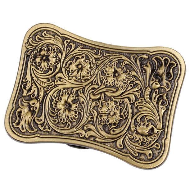 Hebilla de cinturón de vaquero occidental vintage Zulema Bronce