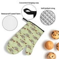 thumbnail image 3 of Haiem Twig Sloth Print Extra Long Oven Mitts and Pot Holders 4pc Sets: Heat Resistant Silicone Oven Mittens with Mini Oven Gloves and Hot Pads Potholders, 3 of 6