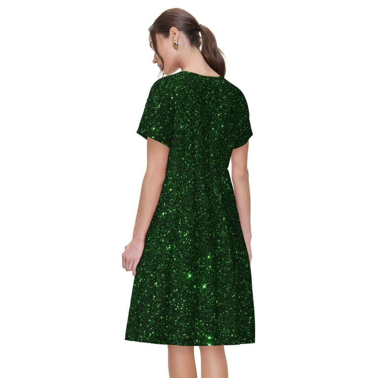 green emerald velvet dress A-Line Off Shoulder Emerald Green Tulle Long Prom Dress, Emerald Green Long Formal Dress US 10 / Custom Color main image 1