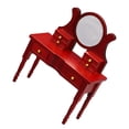 thumbnail image 3 of 1Ensemble Mini Miroir de Maison Coiffeuse Brun Clair Modèle de Meuble Décoration de la Maison Coiffeuse Compacte, 3 of 8