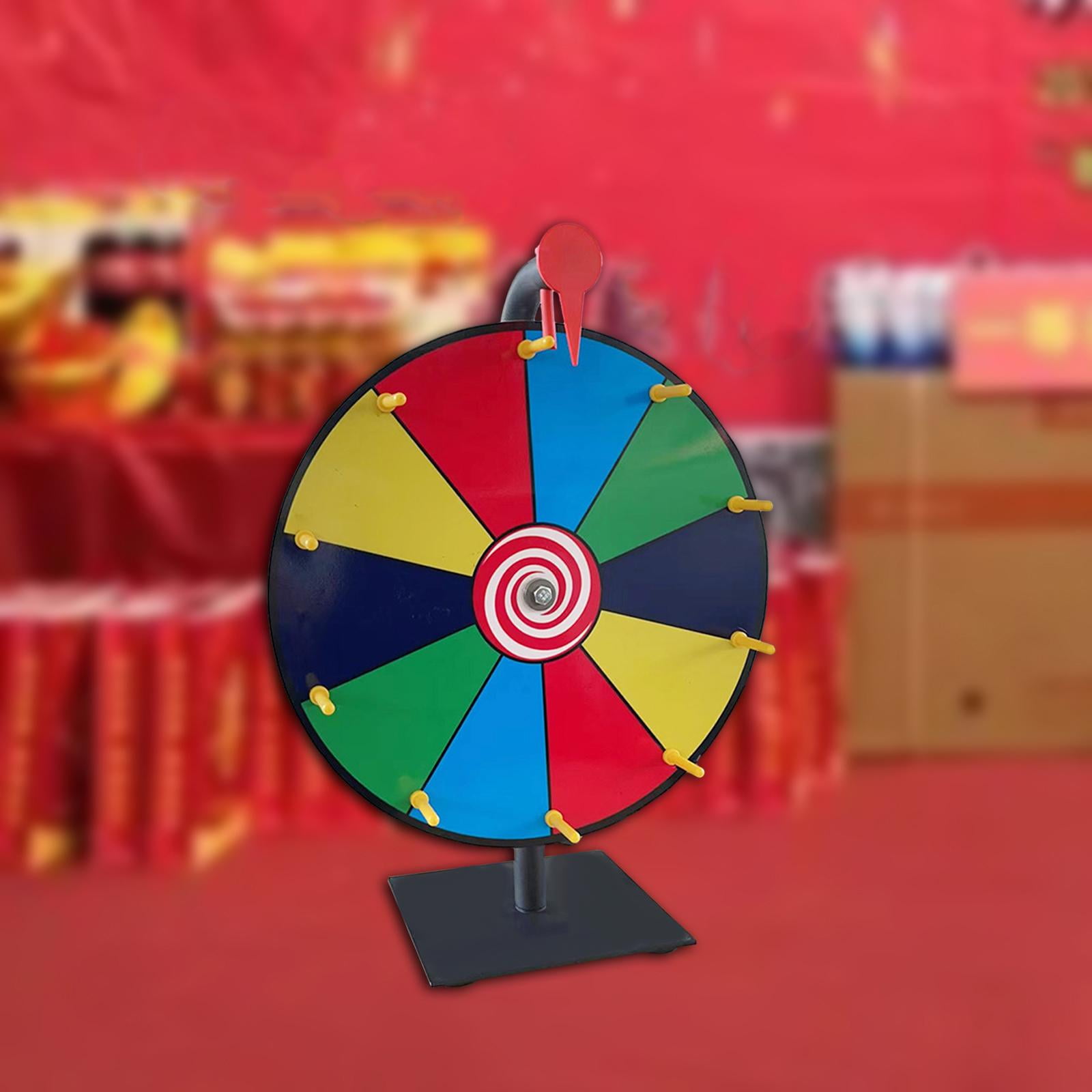 Roue de la fortune 40 cm avec trépied au sol Roue des prix réglable