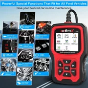 AUTOPHIX 7150 Full System Diagnostic Scan Tool Fit for Ford Lincoln Mercury All Function OBD2 Scanner with Engine ABS SRS SAS Oil EPB DPF TPMS Reset Code Reader Battery Registration Tool