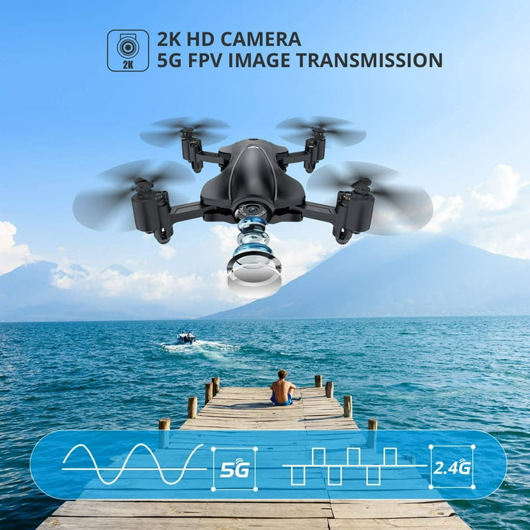 Holy Stone HS165 Drone with 2K Camera RC Quadcopter Drone with GPS