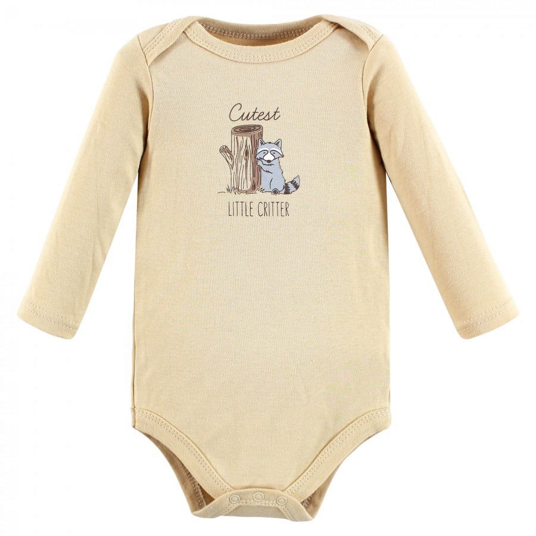 Hudson Baby Infant Long-Sleeve Bodysuits, Forest Deer 5-Pack photo 6