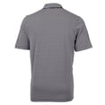 thumbnail image 3 of Men's Cutter & Buck Black Cleveland Browns Big & Tall Virtue Eco Pique Stripe Recycled Polo, 3 of 3