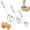 3pcs, variant on Stainless Steel Semi-Automatic Whisk, Hand Push Rotary Whisk Blender Egg Scrambler, Rotating Automatic Eggbeater for Cooking Kitchen Home Egg Milk