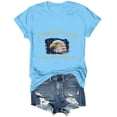 thumbnail image 5 of CAICJ98 Women's Shirt 250Th America Anniversary Casual Printed Crew Neck T-Shirt Faith Freedom 250 Years Womens Shirt (Sky Blue,XXL), 5 of 8