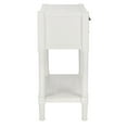 thumbnail image 3 of SAFAVIEH Filbert Solid 3 Drawer Console Table, Distressed White, 3 of 7