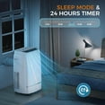thumbnail image 4 of Moifoi 13000 BTU Portable Air Conditioners with Remote Control, 3-in-1 Free Standing Cooling AC Unit , Cools Room up to 750 sq.ft, Smart/Sleep Mode,3 Speed,Auto Swing,24H Timer, 4 of 8