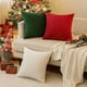 thumbnail image 2 of Juego de 2 fundas de almohada MIULEE Christmas, color verde oscuro, 66 x 66 cm, 2 of 9