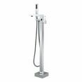thumbnail image 6 of WoodBridge Deluxe Freestanding Faucet with Brushed Nickel finish, Square, F-0003, 6 of 6