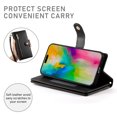 thumbnail image 3 of Crossbody for iPhone 16 Pro Max Phone Case Wallet with Card Slots Zipper Pocket, PU Leather Magnetic Shoulder Strap Purse Cover with Flip Kickstand for iPhone 16 Pro Max Women Girls, Black, 3 of 10