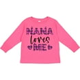 thumbnail image 3 of Inktastic My Nana Loves Me Hearts in Pink Plaid Boys or Girls Long Sleeve Toddler T-Shirt, 3 of 5