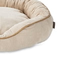 thumbnail image 3 of Vibrant Life Large Oval Corduroy Cuddler Dog Bed, Tan, 30" x 27", 3 of 6