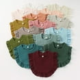 thumbnail image 4 of nsendm Babys Boys Girls Towel Ruffle Cotton Lace Cute Bag Bibs Burp Cloths Sixteen Colours Baby Girl Birthday Gift Beige One Size, 4 of 4