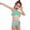 Z24-Green, variant on YUEHUA Kid Girls Swimsuits Two Piece Bikini Set Ruffle Bathing Suit with Adjustable Strap Quick Dry Beach Girls' Swimwear, 8-10 Years