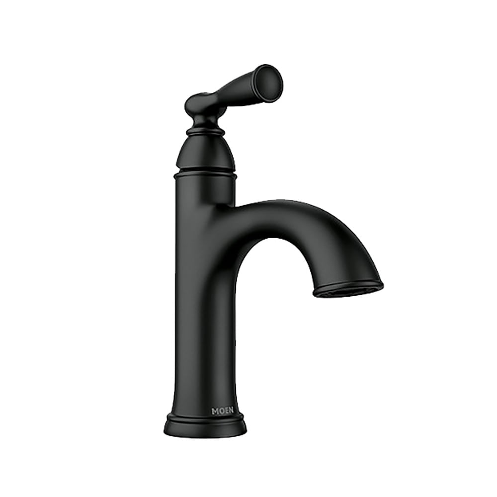 Moen Banbury 1-Handle Lever Centerset Bathroom Faucet Matte Black
