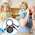 thumbnail image 2 of Fdelink Key Chain Fathers Day Gifts Keychain for Dad Gift - Thank You for Helping Me Build My Life Black, 2 of 2