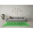 thumbnail image 3 of Ahgly Company Indoor Rectangle Checkered Emerald Green Modern Area Rugs, 6' x 9', 3 of 4